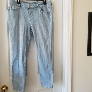 A.n.a Jeans with Vertical White Stripes